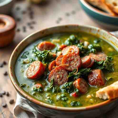 Caldo Verde - Sausage & Kale Soup Recipe